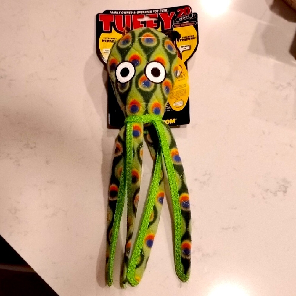 Green Octopus Dog Toy